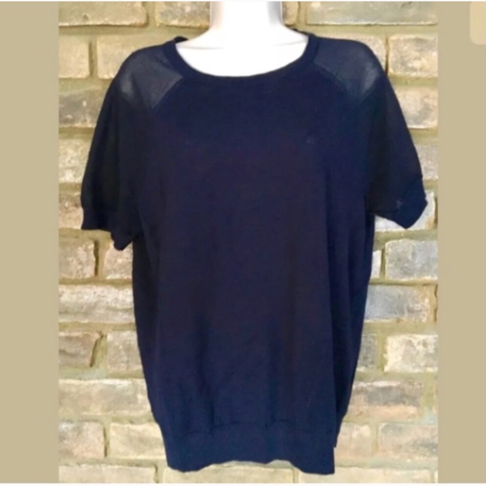 J. Crew Mesh-Sleeved Pullover Sweater, MSRP $64.50 - Picture 5 of 8